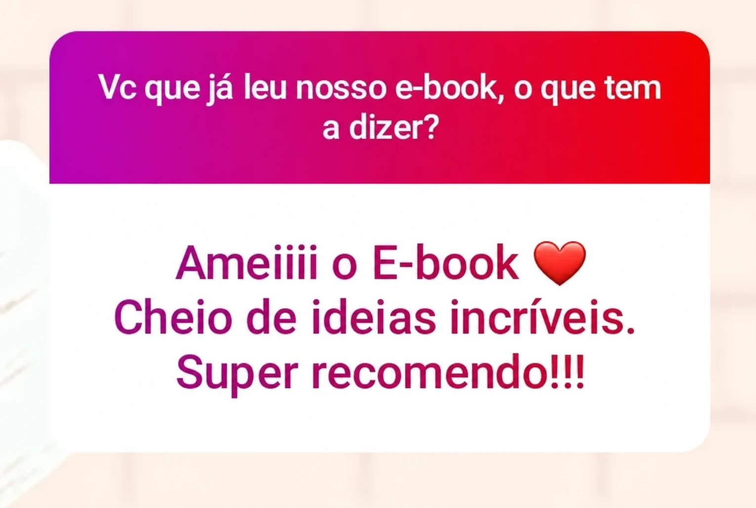 Referência externa ampliada: recomendação do e-book da página de modelagem.